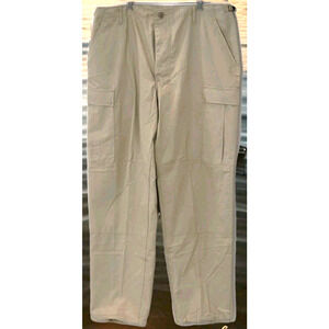 Propper Men's Tactical Cargo Pant Draw String Ankles Button Fly Khaki Size Large